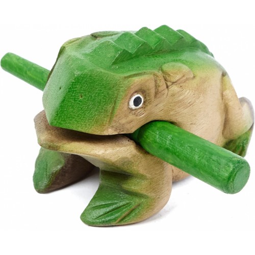 Hudobná žabka — hnedozelená — stredná